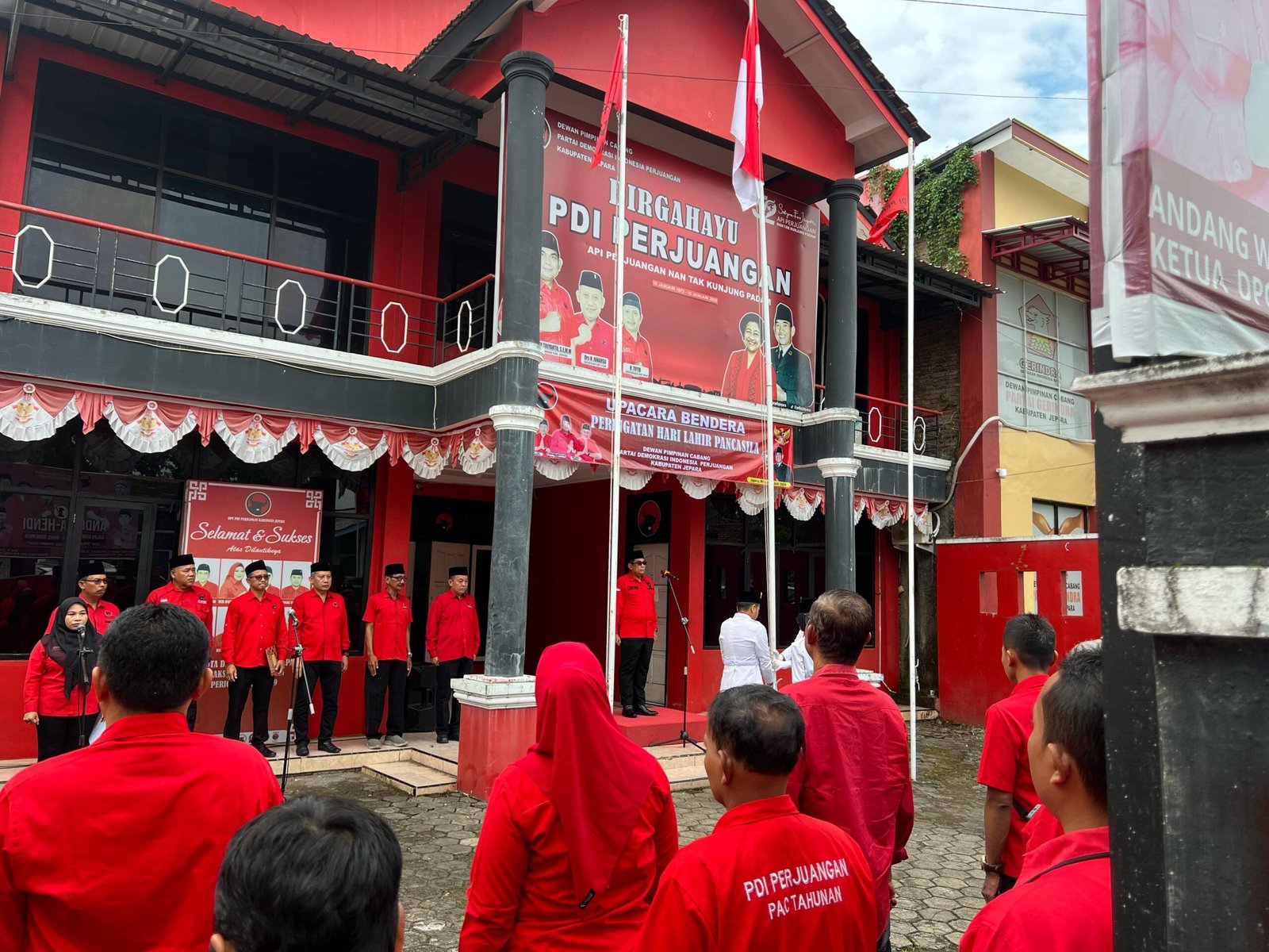 Upacara Hari Lahir Pancasila, DPC PDI Perjuangan Jepara Tegaskan Komitmen Ideologis